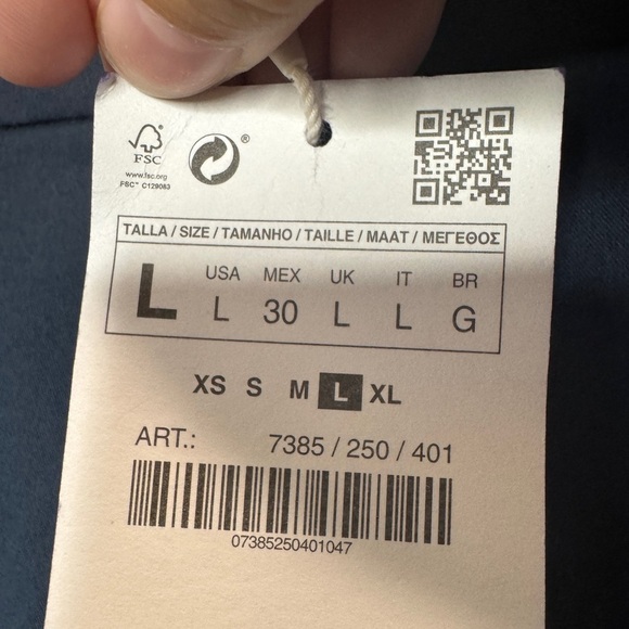 Zara Navy Casual Dress Trousers - Picture 7 of 11